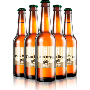 Fars Bryg Beige - design din egen øl etiket - The Beer Label 