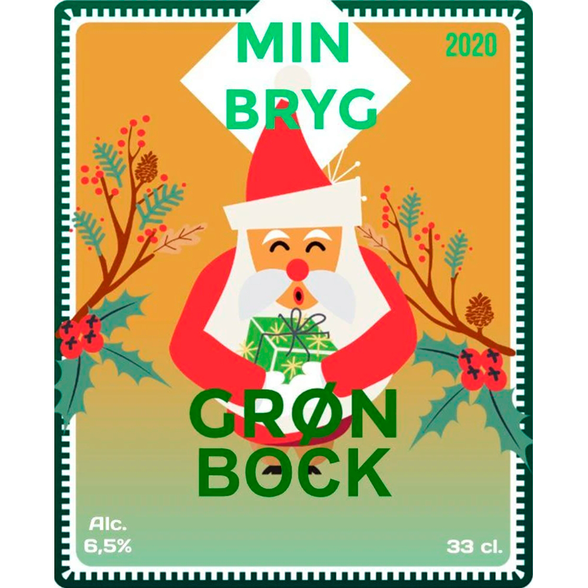 Green Santa - design din egen øl etiket - The Beer Label 