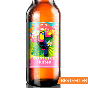 Tropisk Sommer - design din egen øl etiket - The Beer Label 